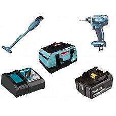 Набор аккумуляторного инструмента MAKITA в сумке (5 пр.) (DTD152Z, 630793-1, 632G12-3, 831271-6, DCL180Z)
