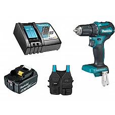 Аккум. дрель-шуруповерт MAKITA DDF 483 Z в кор. + АКЦИЯ(зарядное,аккумулятор,жилет) (18.0 В, 1 акк., 3.0 А/ч Li-Ion, 2 скор., 40 Нм, шурупы до 10 мм)
