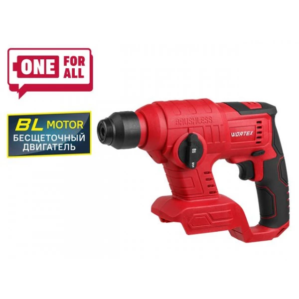 Аккум. перфоратор WORTEX CRH 1810 в кор. ALL1 XLT SOLO БЕСЩЕТ., 18 В, 1.2 Дж, 20 мм (18.0 В, БЕСЩЕТОЧНЫЙ, БЕЗ АКБ и З/У, 1.2 Дж, вес 1,14 кг)