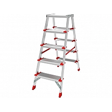 Лестница-стремянка алюм. двухст. 110 см 5 ступ. 7,5кг NV 3127 Новая высота Лестница-стремянка алюм. двухст. 110 см 5 ступ. 7,5кг NV 3127 Новая высота