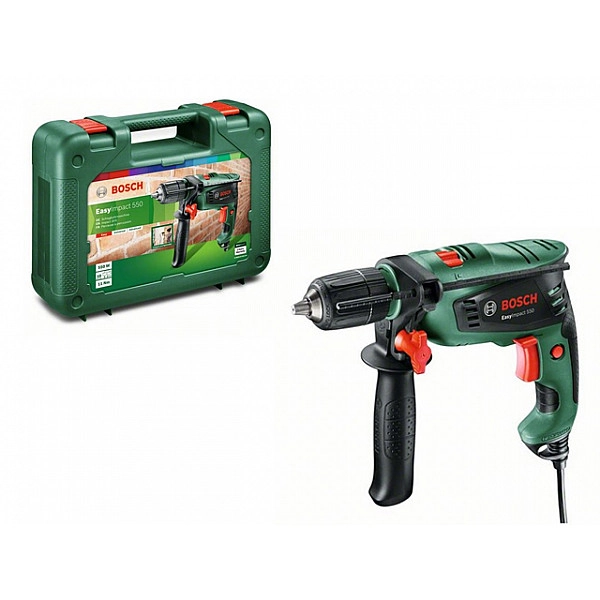 Дрель ударная BOSCH EasyImpact 550 в чем. (550 Вт, патрон БЗП, 1 скор.)