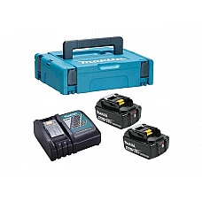 Комплект аккумулятор 18.0 В BL1840B 2 шт. + зарядное устройство DC18RC в кейсе (Набор BL1840B 18V 4,0 Ah 2 шт. + DC18RC) (MAKITA)
