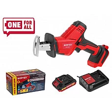 Аккум. сабельная пила WORTEX CSR 1018 E в чем. ALL1 XLT SET 18В, 1 акк., 2 Ач, дер. 100 мм (18 В, С АКБ (2.0 А/ч) И З/У, дерево до 100 мм, металл до 6 мм, пластик до 40 мм)