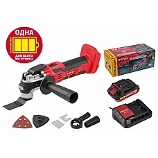 Аккум. многофункциональный инструмент (реноватор) WORTEX CSM 3020 в кор. ALL1 XLT + аксесс. SET (5 000-20 000 об/мин)