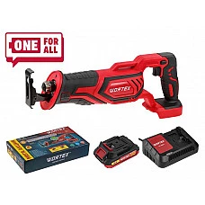 Аккум. сабельная пила WORTEX CSR 1118 E в кор. ALL1 XLT SET 18В, 1 акк., 2 Ач, дер. 115 мм (18 В, С АКБ (2.0 А/ч) И З/У, дерево до 115 мм, металл до 10 мм, пластик до 90 мм)