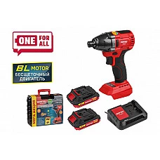 Аккум. ударный гайковерт/винтоверт WORTEX CWR 0118 в чем. ALL1 XLT SET БЕСЩЕТ., 18 В, 160 Н*м (внутр. шестигр. 1/4 ", вес 1.4 кг)