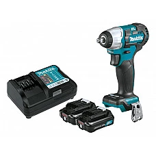 Аккум. ударный гайковерт MAKITA CXT TW 161 DWAE в чем. (12.0 В, 2 акк., 2.0 А/ч Li-Ion, посадочн. квадрат 1/2 ", 165 Нм, вес 1.1 кг)