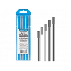 Электрод вольфрамовый серый WC-20, Ф 4,0 мм (набор 5 шт) SOLARIS Электрод вольфрамовый серый WC-20, Ф 4,0 мм (набор 5 шт) SOLARIS