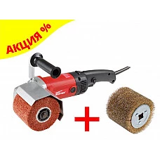 Щеточная шлифмашина WORTEX WS 1014 S в кор.+АКЦИЯ щетка стальная (скидка на комплект 15% + SW1012SW00319 Щетка стальная с латунным покрытием 100х120 мм 0,3 мм WORTEX)