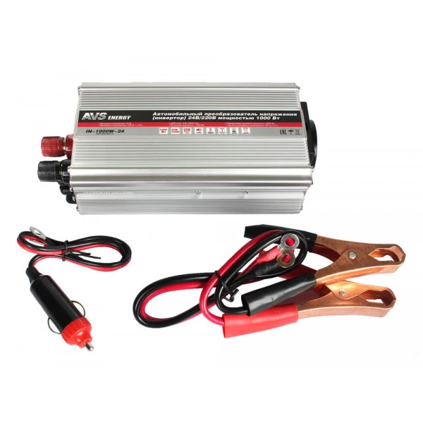 Автомобильный инвертор AVS IN-1000W-24