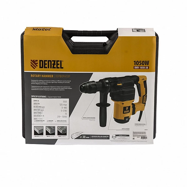 Перфоратор электрический Denzel RHV-1050-38-max