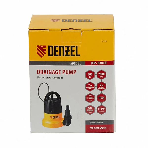 Дренажный насос DENZEL DP500E
