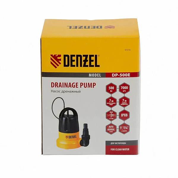 Дренажный насос DENZEL DP500E