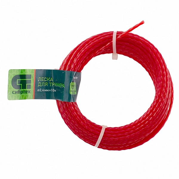 Леска для триммера квадратная витая 961755