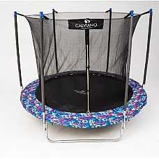 Батут пружинный с защитной сеткой Calviano smile 183 см - 6ft INSIDE складной
