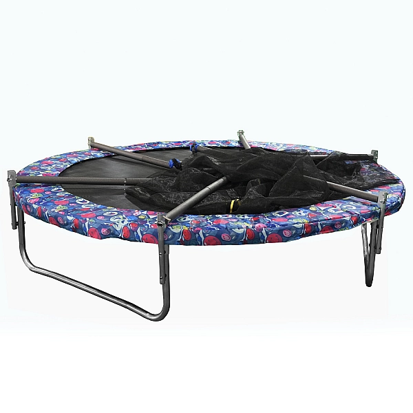 Батут пружинный с защитной сеткой Calviano smile 183 см - 6ft INSIDE складной