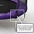 Батут пружинный с защитной сеткой Calviano 183 см - 6ft OUTSIDE master purple