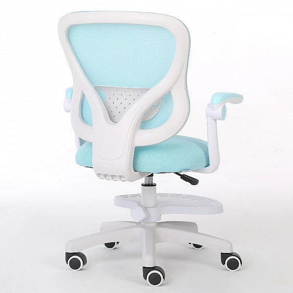 Кресло для сидения с регулировкой высоты Calviano Comfy голубое с подножкой