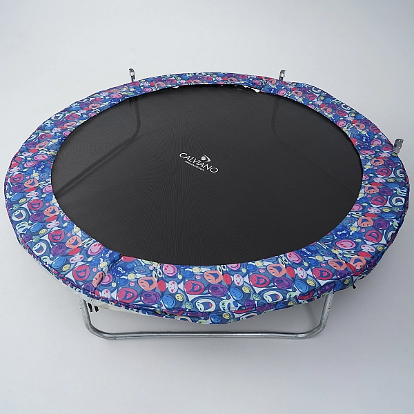 Батут пружинный с защитной сеткой Calviano smile 183 см - 6ft INSIDE складной