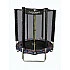 Батут пружинный с защитной сеткой Calviano 140 см (4,5ft) light складной SMILE