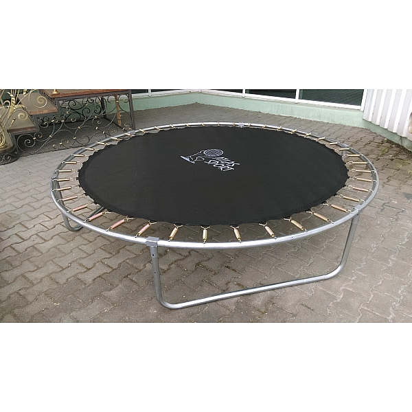 Батут Atlas Sport 312 см (10ft) BASIC (3 ноги) с внешней сеткой и лестницей GREEN