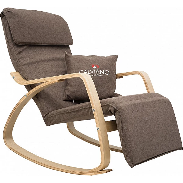 Кресло-качалка Calviano Comfort  1 коричневое