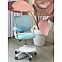 Кресло для сидения с регулировкой высоты Calviano Comfy голубое с подножкой
