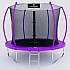 Батут пружинный с защитной сеткой Calviano 252 см - 8ft INSIDE master purple