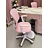 Кресло для сидения с регулировкой высоты Calviano Comfy розовое с подножкой