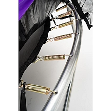 Батут пружинный с защитной сеткой Calviano 374 см - 12ft INSIDE master purple