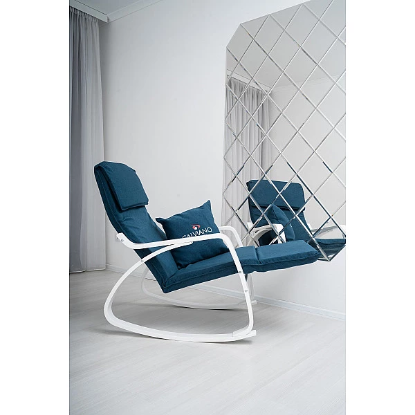 Кресло-качалка Calviano Comfort  1 синее