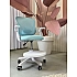 Кресло для сидения с регулировкой высоты Calviano Comfy голубое с подножкой