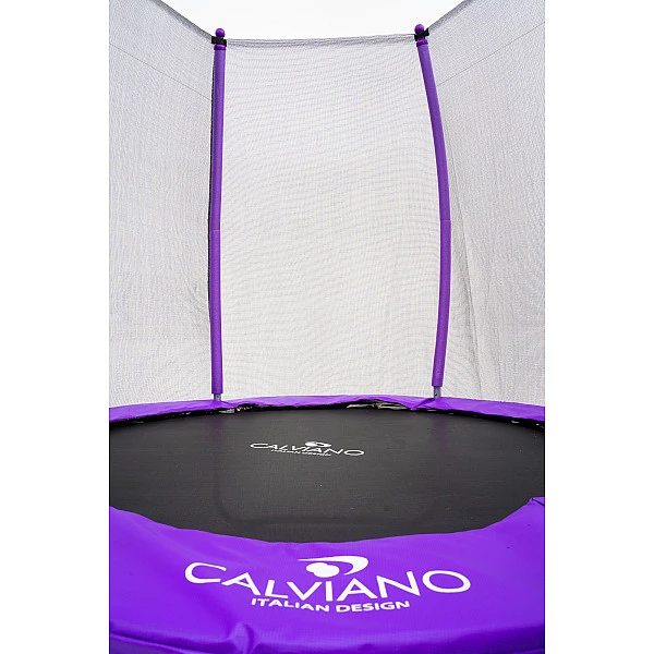 Батут пружинный с защитной сеткой Calviano 183 см - 6ft OUTSIDE master purple