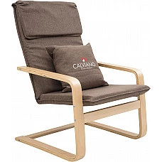 Кресло-качалка Calviano Soft 1 коричневое
