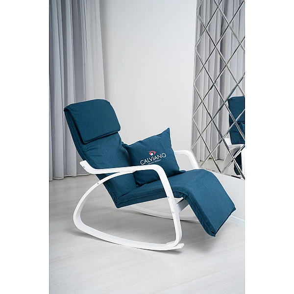Кресло-качалка Calviano Comfort  1 синее