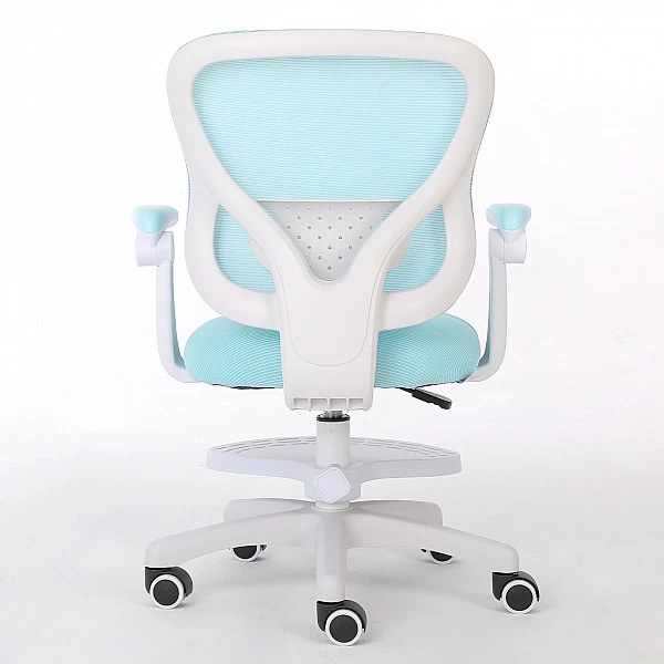 Кресло для сидения с регулировкой высоты Calviano Comfy голубое с подножкой