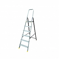 Лестница-стремянка Алюмет AMS7806 (40*20, усиленная, 6-и ступ., алюминий/сталь)