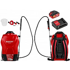 Аккум. опрыскиватель WORTEX KS 1640 Li в кор. ALL1 XLT SET 18В, 16 л, 4 Ач (4 Ач акб, 2 А зу, мягкая спинка, ручка для переноски)
