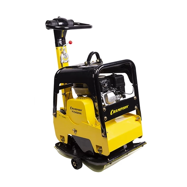 CHAMPION PC1345RHH Виброплита с бензиновым двигателем, 25 кН, HondaGX160 4 кВт, рев.гидр.рез.