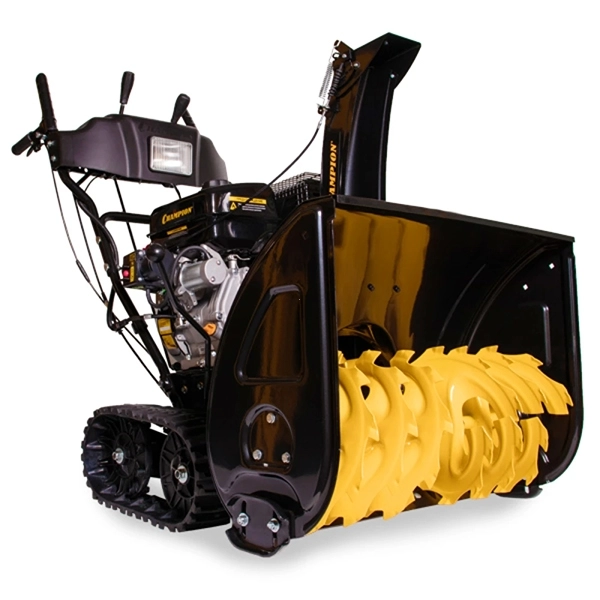 CHAMPION STT1171E Снегоотбрасыватель, 12 л.с., 70см, 6F/2R гусеницы, бак 5,5 л., эл.стартер, фара, обогрев зимн.дв.
