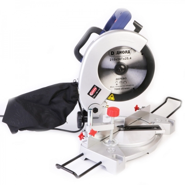 ДИОЛД ПТД-1,4М-210 Пила торцовочная по дереву, 1400 Вт, 210*25,4*2,8 мм, 5000 об/мин