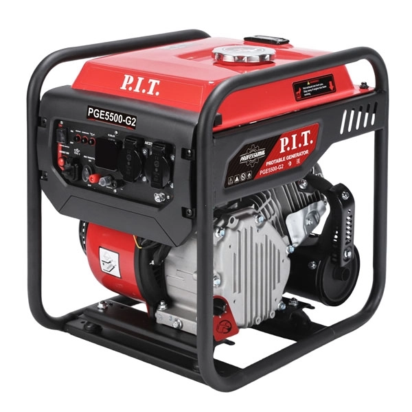 PIT PGE5500-G2 Генератор бензиновый инверторный P.I.T. PGE5500-G2 (5,5/5,0 кВт, 236см³, 4 такт, 2х220В, 12В, 23А)