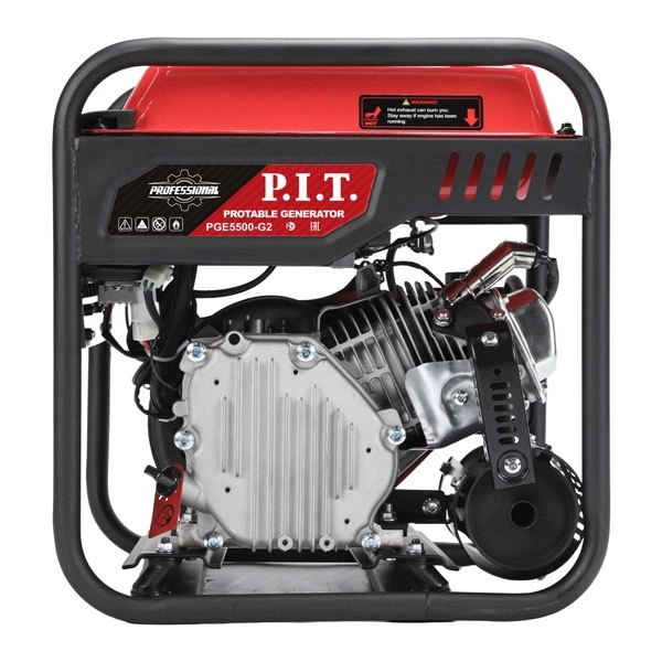 PIT PGE5500-G2 Генератор бензиновый инверторный P.I.T. PGE5500-G2 (5,5/5,0 кВт, 236см³, 4 такт, 2х220В, 12В, 23А)