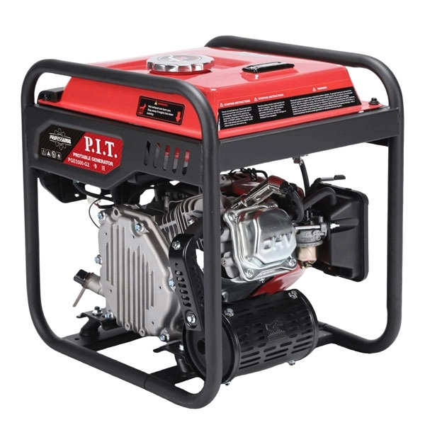 PIT PGE5500-G2 Генератор бензиновый инверторный P.I.T. PGE5500-G2 (5,5/5,0 кВт, 236см³, 4 такт, 2х220В, 12В, 23А)
