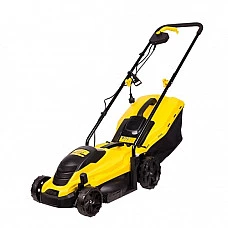 CHAMPION EM3313 Электрическая газонокосилка, 220 В, 50 Гц, 1300 Вт, 330мм, 25-65мм, пласт.+ткань, 35л
