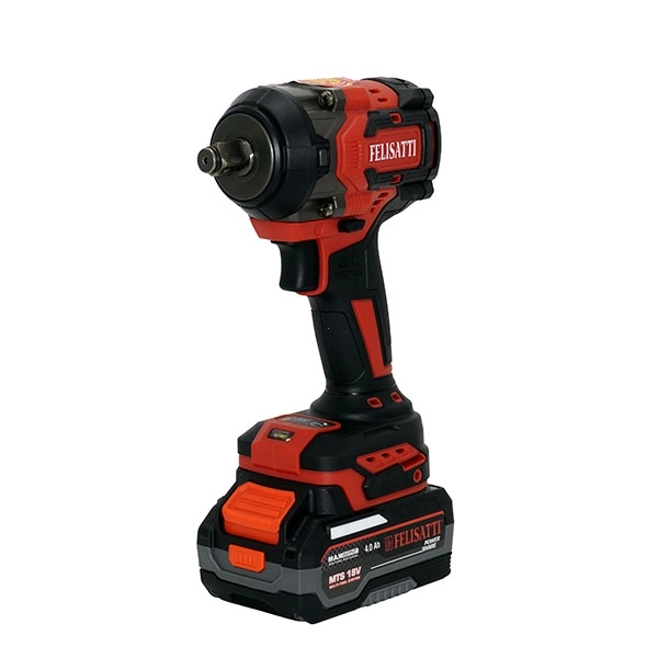 Felisatti FT15837 Аккумуляторный ударный гайковерт 650Нм (кейс, 1 аккум. 4,0Ач, ЗУ 4А), М-серия