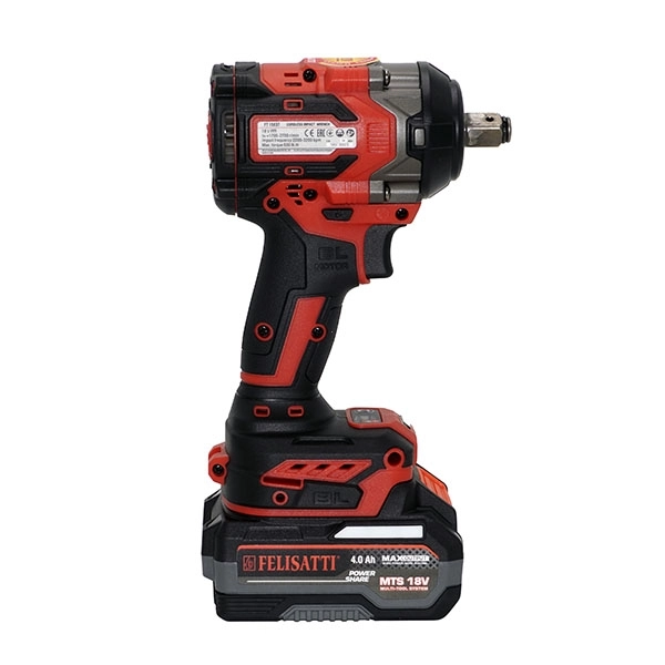 Felisatti FT15837 Аккумуляторный ударный гайковерт 650Нм (кейс, 1 аккум. 4,0Ач, ЗУ 4А), М-серия