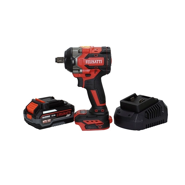 Felisatti FT15837 Аккумуляторный ударный гайковерт 650Нм (кейс, 1 аккум. 4,0Ач, ЗУ 4А), М-серия