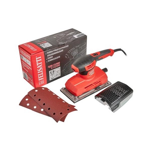 Felisatti ПШМ-115/300Э Felisatti Плоскошлифовальная машина, 300Вт, 115*230мм, регулировка 6000-12000 об/мин, лит. под.