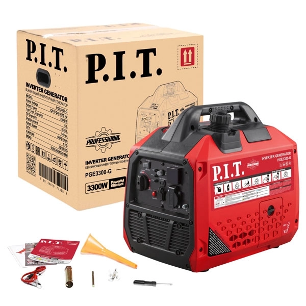 PIT PGE3300-G Генератор бензиновый инверторный P.I.T. PGE3300-G (3,3/3,0 кВт, 149см³, 4 такт, 1х220В, 12В, 13А)